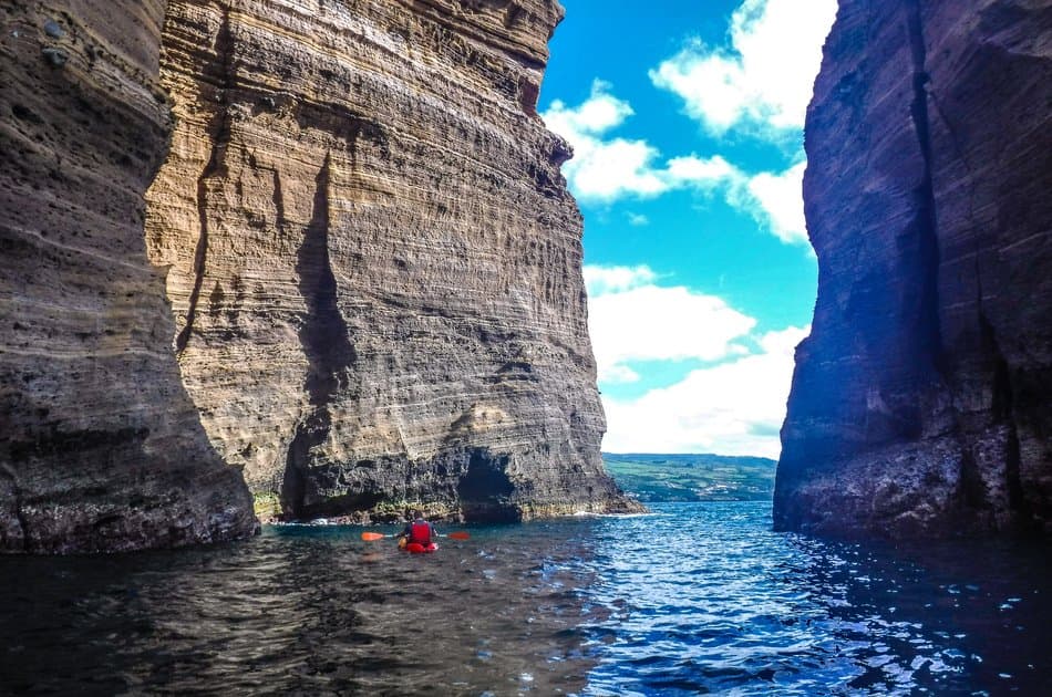 Kayaking in Vila Franca do Campo Islet