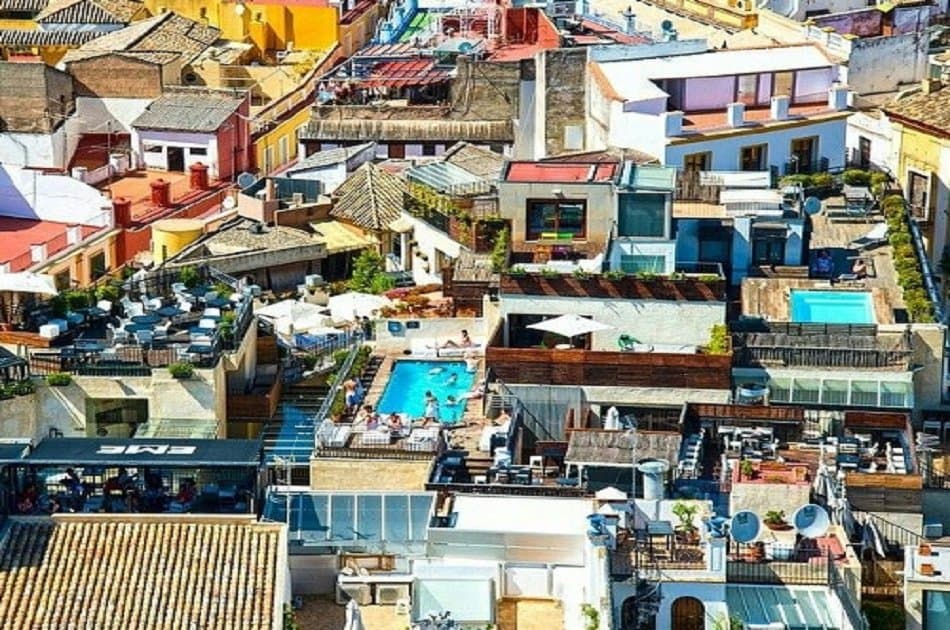 Private View of Seville From The Rooftops