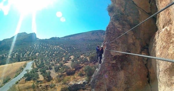 Vía Ferrata in Moclín from Granada