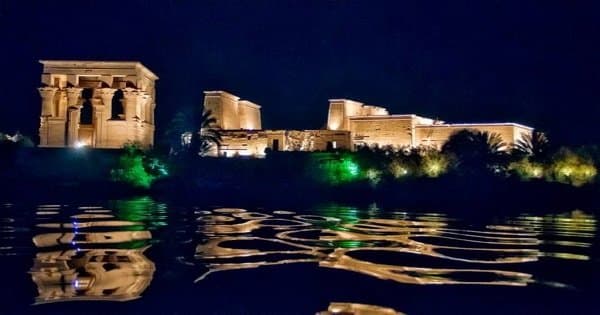 Illuminated Sound & Light Show at Philae Temple