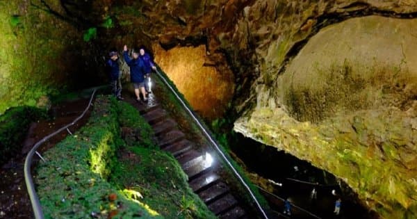 Caves Tour (Algar Do Carvão, Gruta Do Natal, Furnas Do Enxofre) from Azores