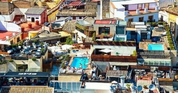 Private View of Seville From The Rooftops