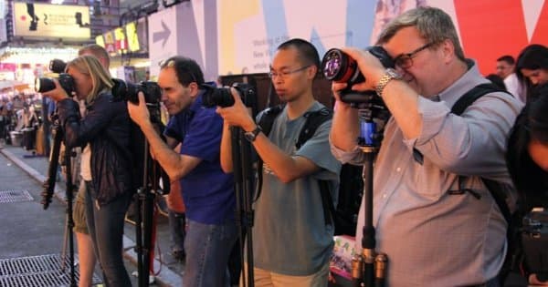 Photo Safari in Time Square at Night